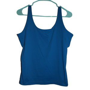 Women's Blue Adjustable Tank Top, Chico's, Size Large